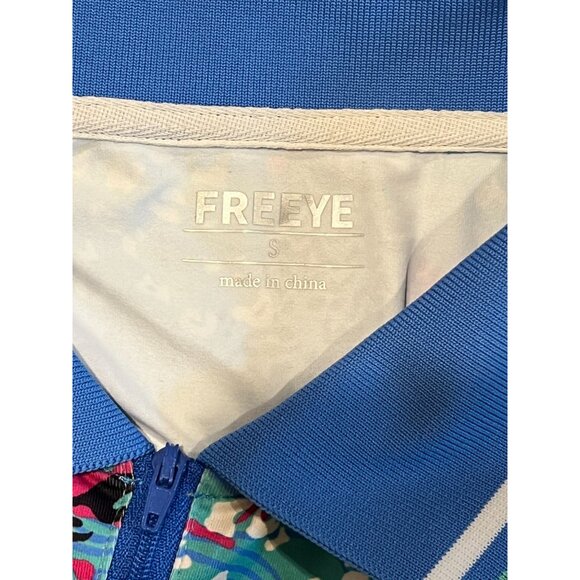 FREEYE Golf Tennis Dresses Sleeveless Inner Shorts ＆ Pockets Leopard Blue Small - Picture 8 of 8